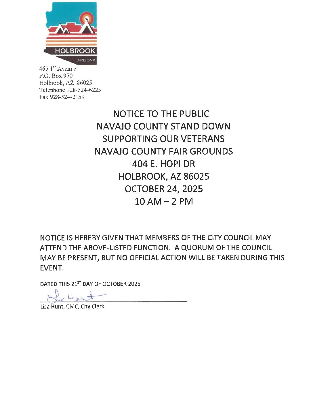 Notice to Public-NC Stand Down for Veterans